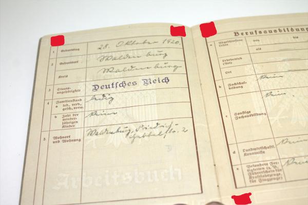 ArbeitsBuch Deutsches Reich